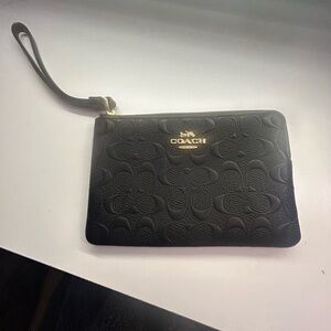 Coach Black Wristlet Clutch